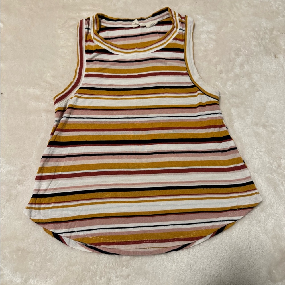 Sky and Sparrow Multicolor Striped Tank Top